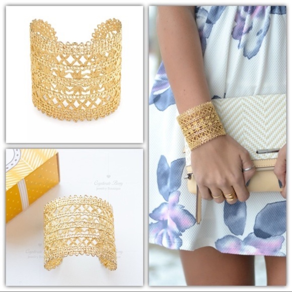 STELLA & DOT ‘Alila Lace Cuff’ Bracelet